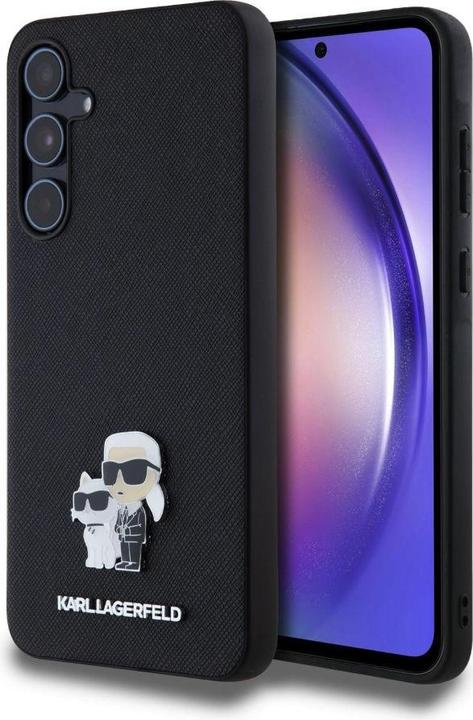 Produktbild Karl Lagerfeld KLHCSA55SAKCNPK A55 A556 hardcase czarny/black Saffiano Karl&Choupette Pin (Samsung Galaxy A55)