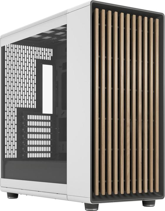 Actual product image Fractal Midi North XL RC Chalk White TG clear (mATX, Mini-ITX, ATX)