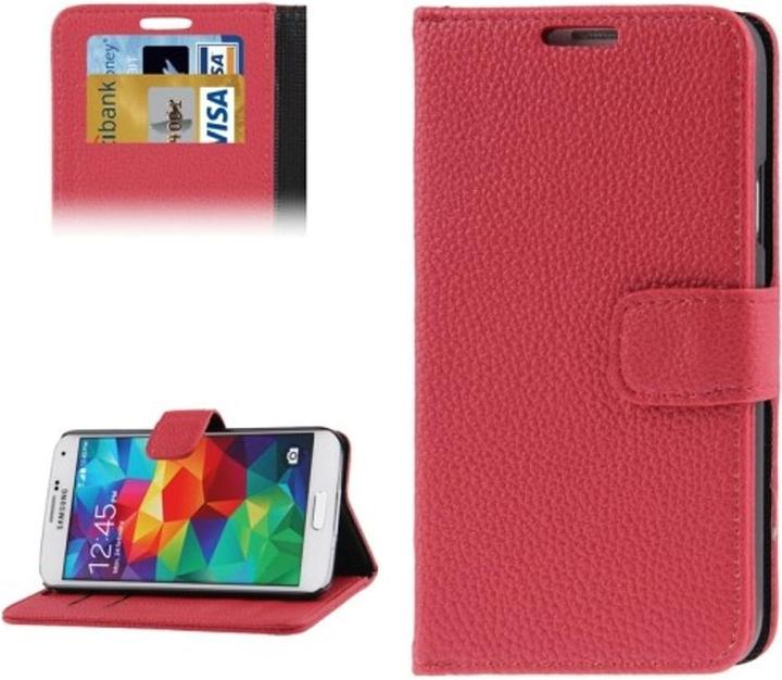 Produktbild König Design Schutzhülle Handytasche (Flip Quer) für Handy Samsung Galaxy S5 / S5 Neo Rot (Samsung Galaxy S5 Neo, Samsung Galaxy S5)
