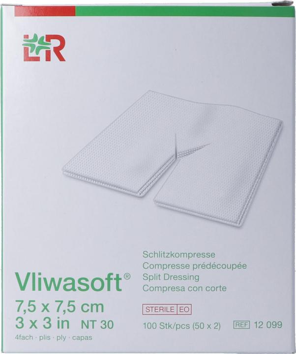 Actual product image Lohmann & Rauscher Slit compresses with Y-cut