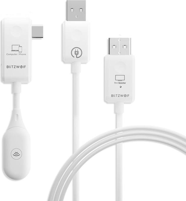 Actual product image BlitzWolf Transmitter / Receiver, BW-CS7, Wireless USB-C to HD (50 m)
