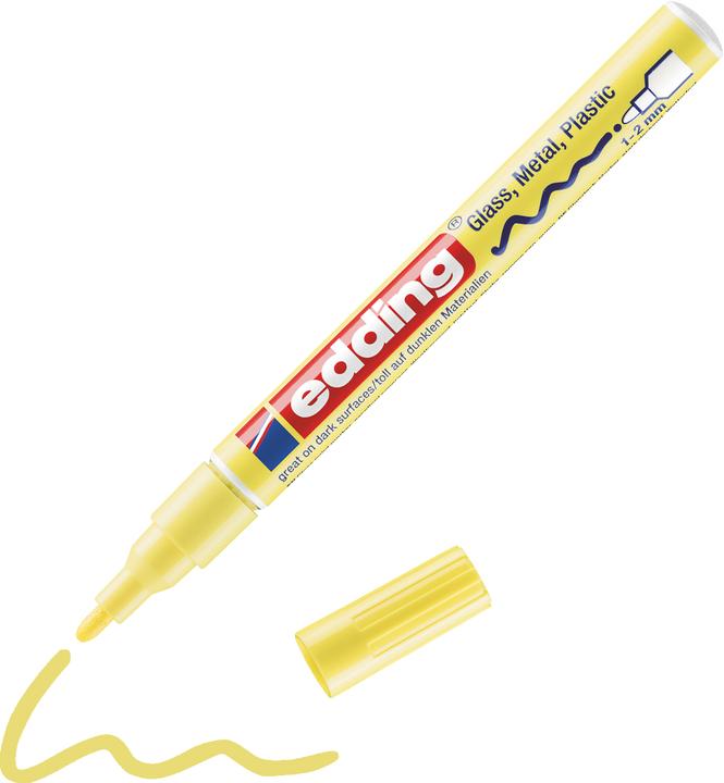 Image du produit Edding 751 - Marqueur à peinture (Jaune, 1 mm, 10 x)