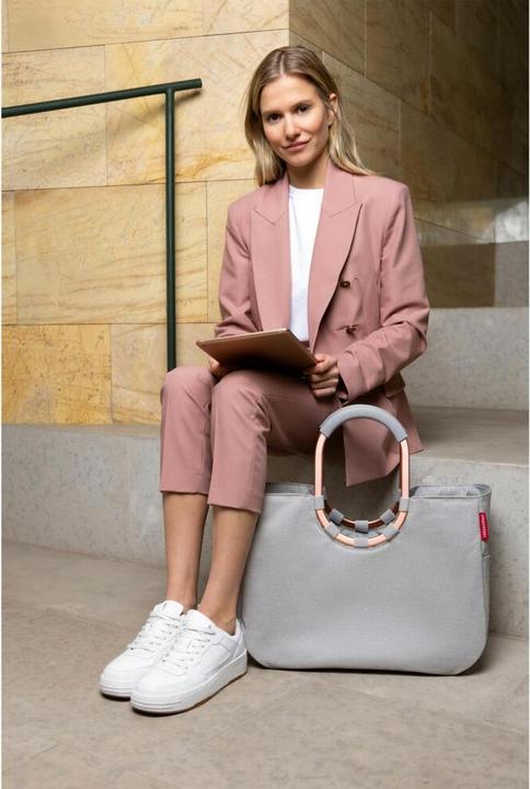 Produktbild reisenthel Einkaufskorb Loopshopper L Twist Sky Rose Hellgrau