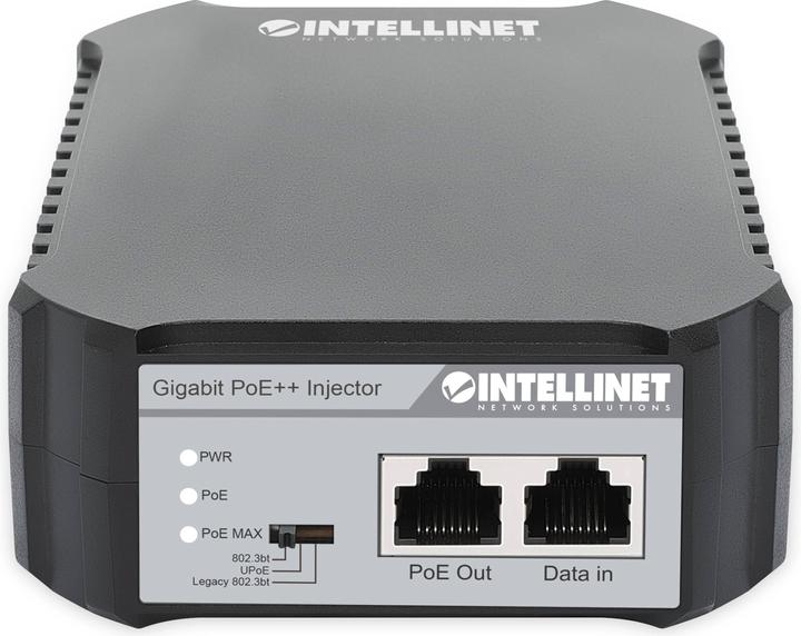 Image du produit Intellinet 1x PoE, IEEE 802.3af/at, 10/100/1000 Mbit/s RJ-45 (802,3bt (PoE+++), 95 W)