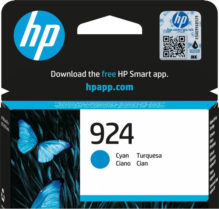 Actual product image HP 924 Cyan EN/DE/PL/CZ (C)