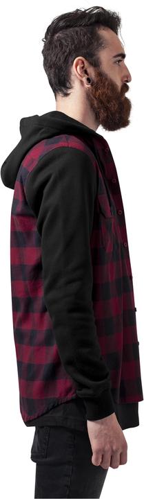 Immagine prodotto Urban Classics Camicia con cappuccio a quadri con maniche in felpa Flanell (XL)