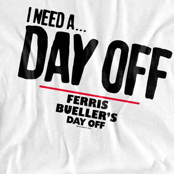 Immagine prodotto Ferris Bueller´s Day Off Ferris Bueller's Day Off Ferris Bueller Needs A Day Off Maglietta Uomo (4XL)