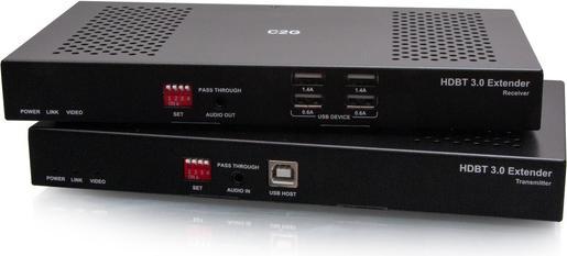 Produktbild C2G HDMI HDBaseT + USB-B auf A + RS232 Over Cat Extender Box Sender zu Box Empfänger (18 Gbps) 4K 60 Hz