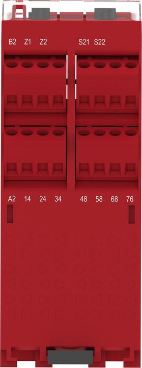 Produktbild Schneider Electric Sicherheitsrelais 10Fkt 1Kreis PLe/Kat4/SIL3 3Suv+3Sv 0.1-900s 1Ö 2T 24V SK