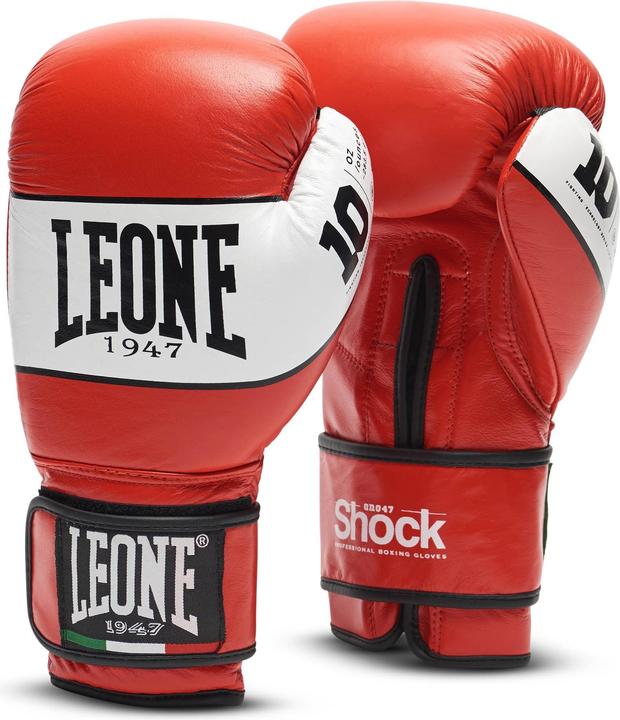 Actual product image Leone Boxing Glove Shock Red GN047 (16 OZ, One size)