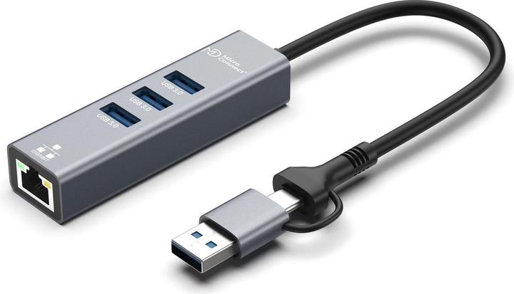 Produktbild MicroConnect USB Hub (USB-C, USB-A, 4 Ports)
