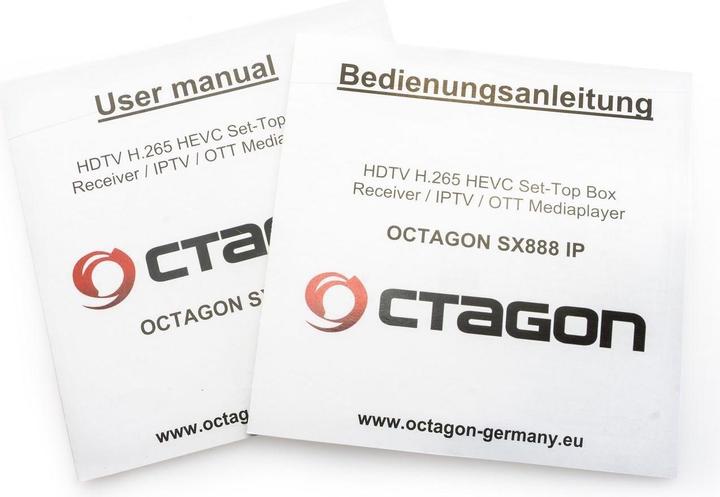 Produktbild Octagon SX888 IP H265 Mini IPTV Box Receiver mit Stalker, m3u Playlist, VOD, Xtream, WebTV (USB, HDMI, LAN)