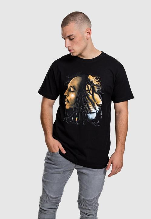 Actual product image Mister Tee Bob Marley Lion Face Tee (XS)