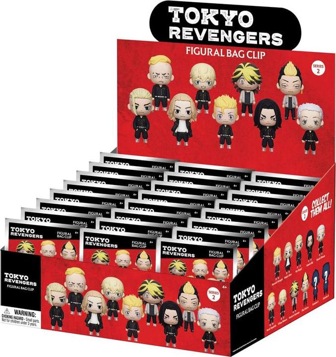 Actual product image Monogram Int. Tokyo Revengers 3D PVC bag tags Series 2 Display (24)