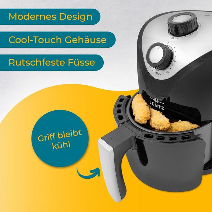 Produktbild Lentz Heissluftfritteuse Heissluftbackofen Heissluftgrill Airfryer