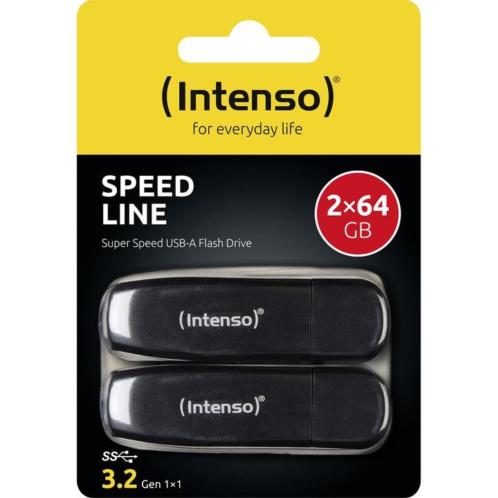 Actual product image Intenso Speed line 2 x 64GB (64 GB, USB-A)