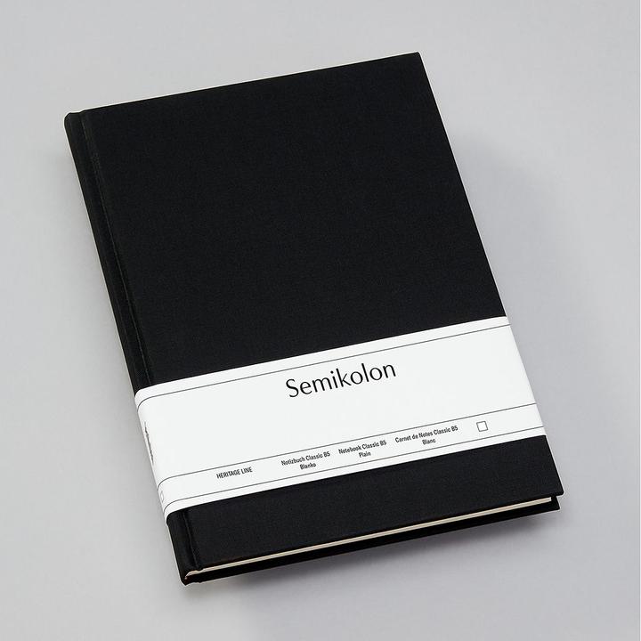 Actual product image Semikolon Classic (B5, Plain, Hardcover)