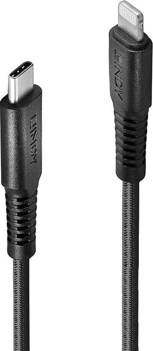 Produktbild Lindy verstärktes USB Typ C an Lightning Ladekabel (3 m, USB 2.0)