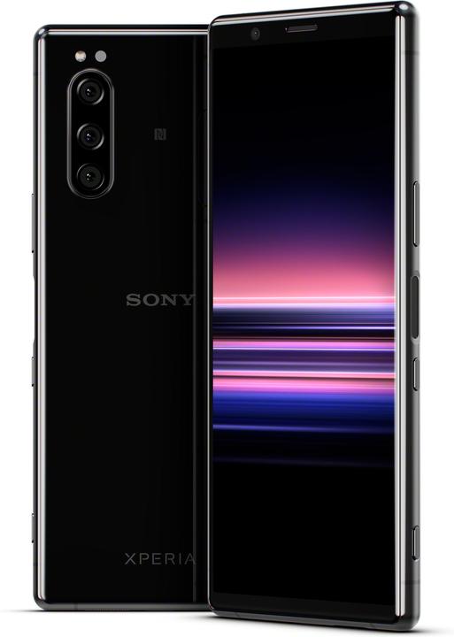 Image du produit Sony Xperia 5 (128 Go, Noir, 6.10", Double SIM hybride, 12 Mpx, 4G)