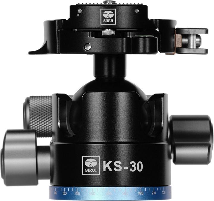 Actual product image Sirui KS-30 ball head black with quick release and TY-55X plate (Spherical head)