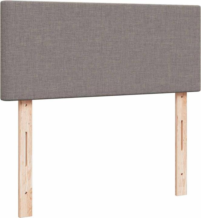 Produktbild VidaXL Boxspringbett Polsterbett Bett Einzelbett Matratze Taupe 80x200cm Stoff (80 x 200 cm, 80 x 200 cm)