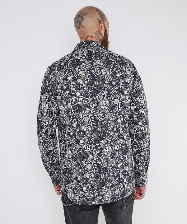 Actual product image Joe Browns Comic Print Graphic Long Sleeve Shirt (L)