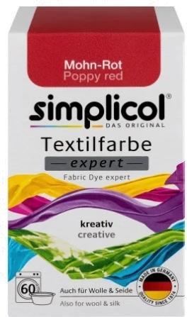 MGA Textilfarbe expert, mohnrot 150 g (Scharlachrot, 150 ml)