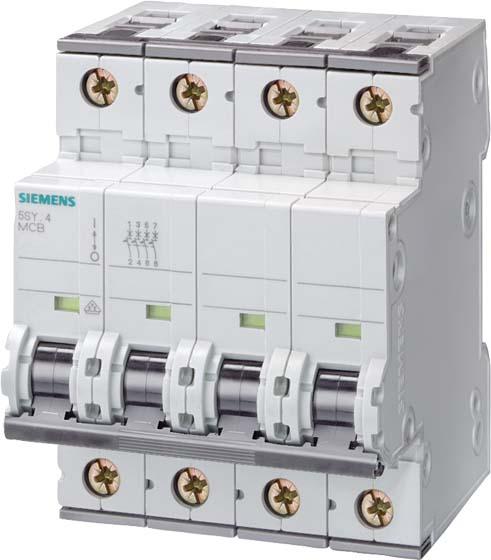 Produktbild Siemens Leitungsschutzschalter UC C 1A 4p 400V 5SY8401-7