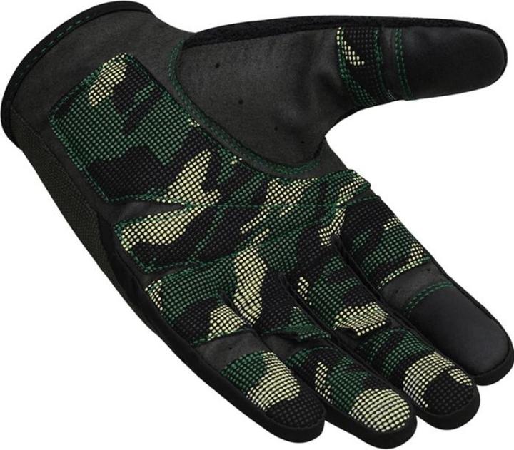 Actual product image Rdx Gym Training Gloves T2 Full Army Green-M (M)