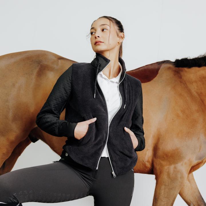 Immagine prodotto Fouganza Giacca in felpa 500 Warm da donna nera (XXL)