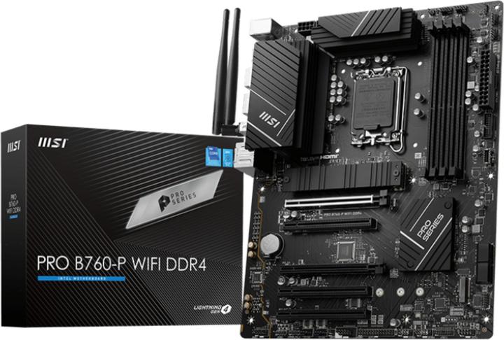 Actual product image MSI PRO B760-P WIFI (LGA 1700, Intel B760, ATX)