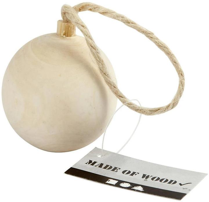 Actual product image Creativ Company Wooden ball Christmas decoration (1 -part)