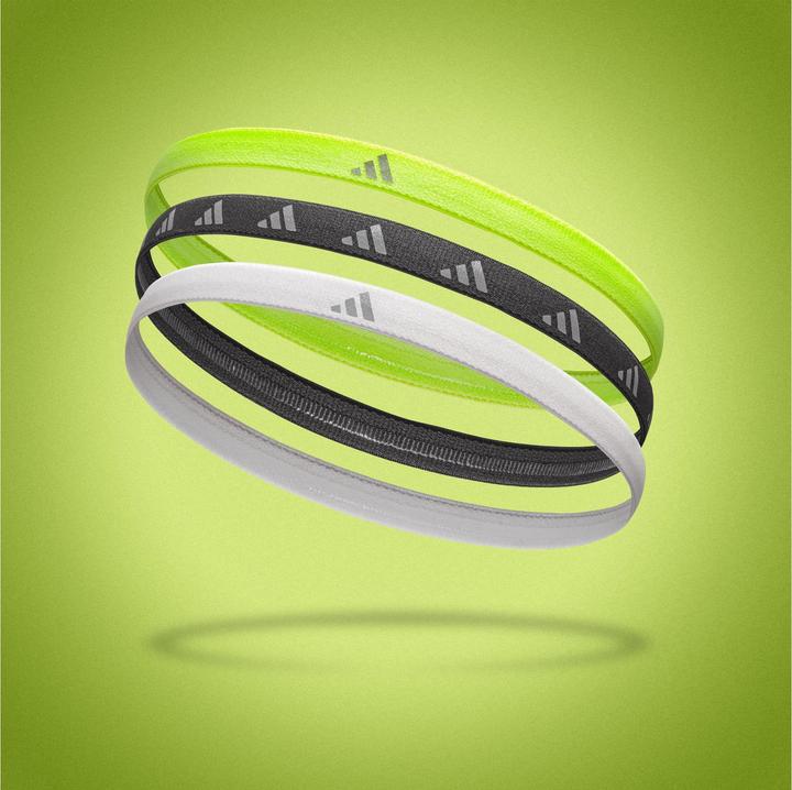 Produktbild adidas Hairbands Lucid Lemon, Schwarz, Silber