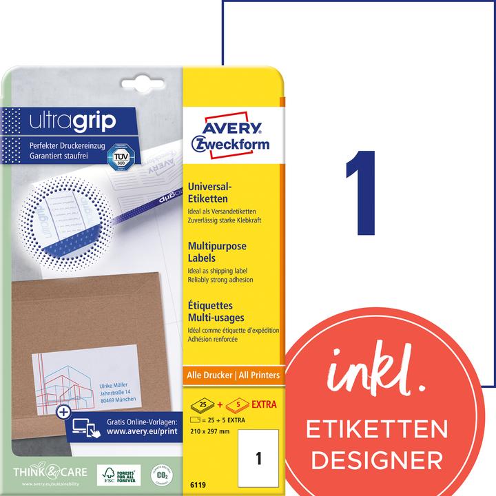 Avery Universal-Etiketten