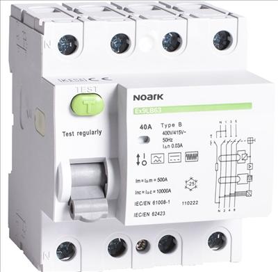 Noark Electric FI-Schalter 4pol 40A 30mA Typ B