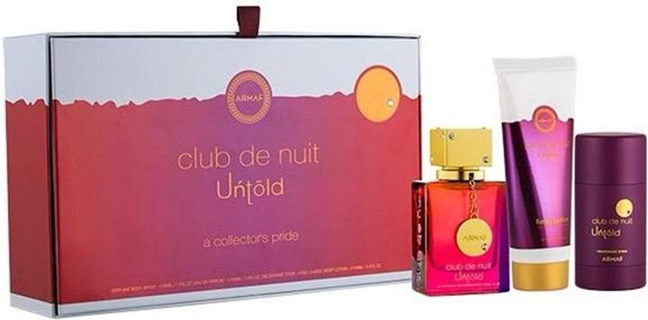 Immagine prodotto Armaf Club De Nuit Untold - EDP 105 ml + latte corpo 100 ml + deodorante solido 75 g (Set profumo)