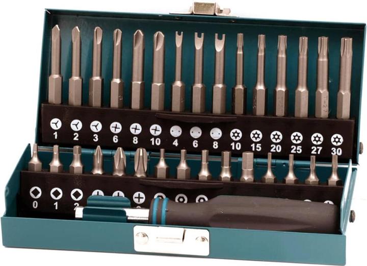 Actual product image wolfcraft wolfcraft 1 Combi Safety Bit Box Solid 31 pcs. (Cross Phillips PH M1, Cross Phillips PH M2, Hexagon socket TX M6, Hexagon socket TX M7, Cross Phillips PH M3, Hexagon socket with hole M2, Hexagon socket with hole M2.5, Hexagon socket with hole M3, Hexagon socket with hole M4, Hexagon socket with hole M5, Hexagon socket TX with hole M8)