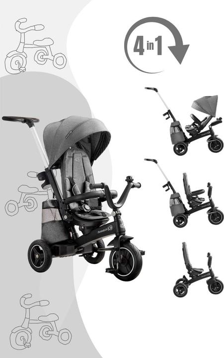 Produktbild KinderKraft EasyTwist Platinum grau
