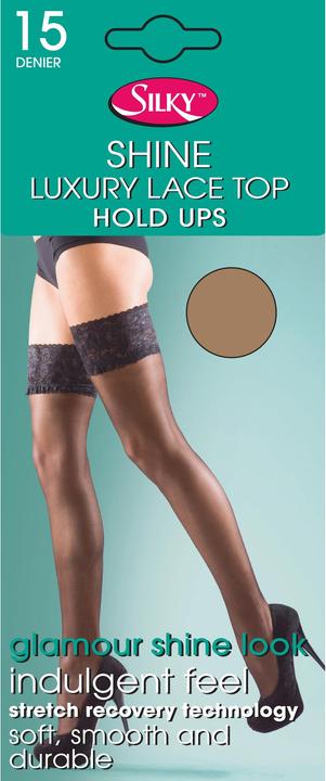 Immagine prodotto Silky Calze autoreggenti lucide con top in pizzo (M)