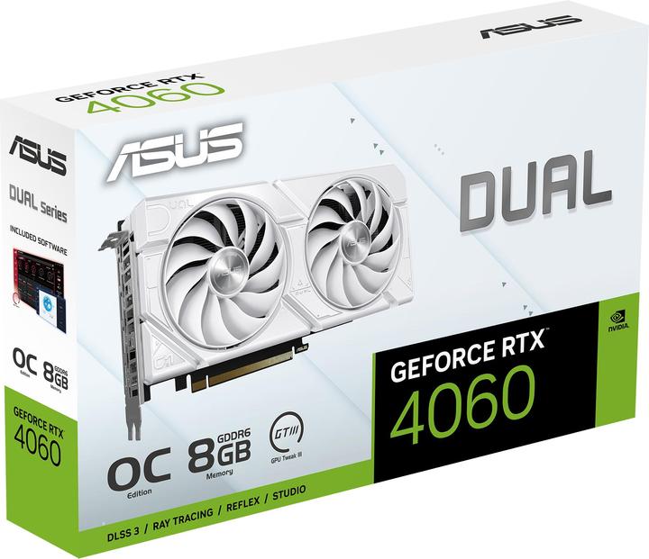Actual product image ASUS Dual GeForce RTX 4060 EVO OC White (8 GB)