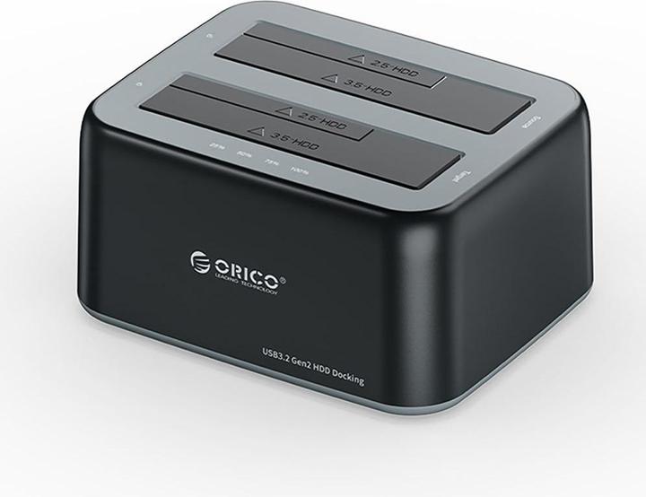 Produktbild Orico HDD / SSD Docking Station 6829C3 2-Drive for SATA 2.5inch / 3.5inch, Black