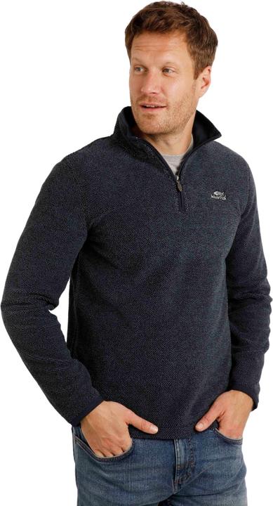 Actual product image Weird Fish Mens Errill Textured Eco Friendly Quarter Zip Fleece Top (4XL)