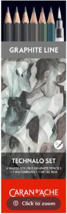 Produktbild Caran d'Ache Graphite Line Technalo Metallschachtel (Blau, Grau, Dunkelgrün, 6 x)