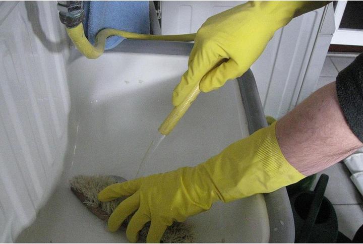 Produktbild CleanGo Naturlatex Arbeitshandschuh (9)