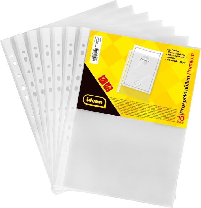 Immagine prodotto Idena Tasche A4 PP 10s cristalline 120µ (A4, 10 x)