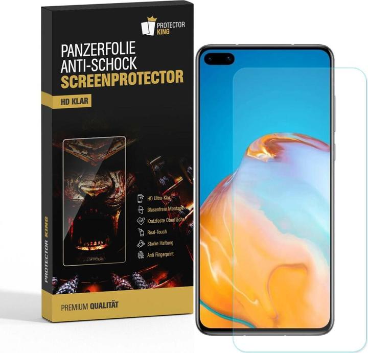 Produktbild Protectorking 4x Panzerfolie Anti-Shock HD Klar (4 Stück, Huawei P40)