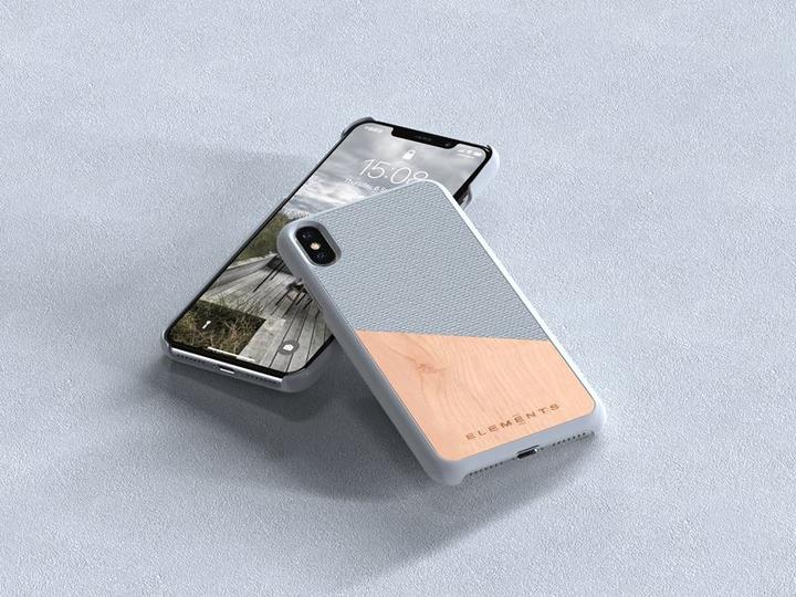 Produktbild Nordic Elements Original Helium - Iphone Xs Max Case with Real Maple Wood (Light Gray) (Apple iPhone XS Max)