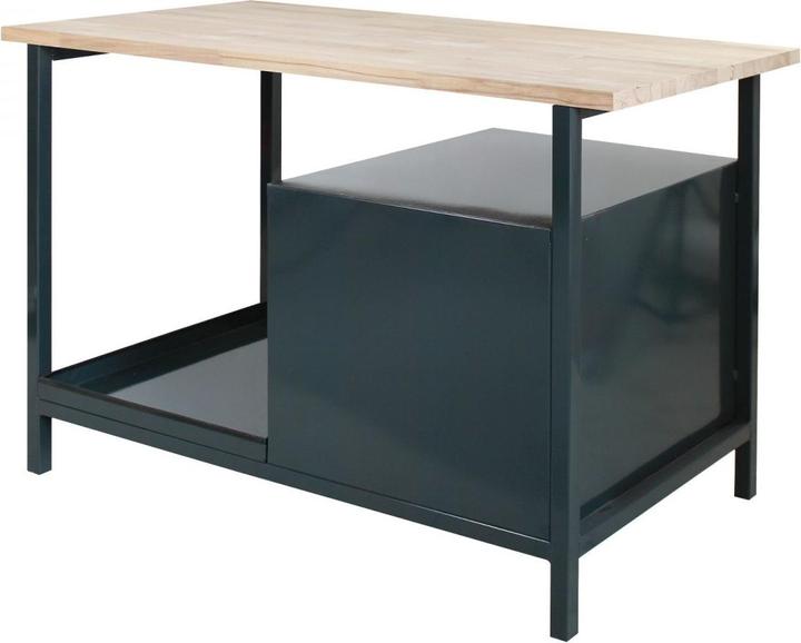 Actual product image Dema Werkbank Werktisch Arbeitstisch Werkstatt Tisch "Eko 3S" mit 3 Schubladen rot (60.50 cm, 120.50 cm)