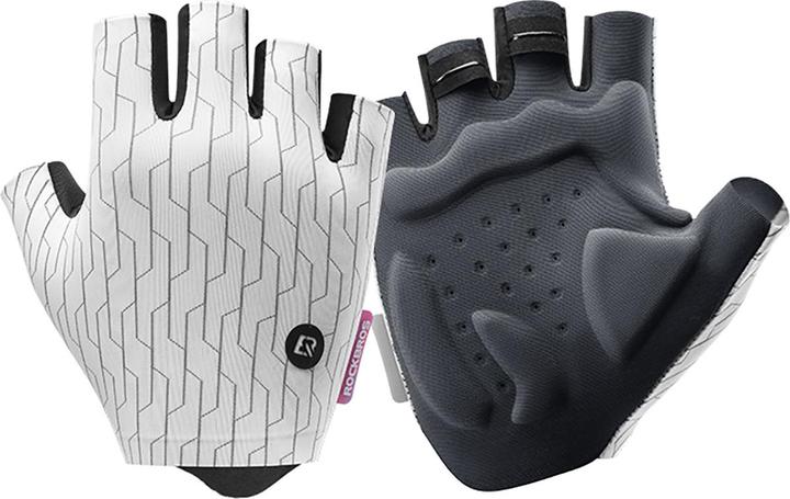 Actual product image Rockbros MTB cycling gloves size: XL - white and black (XL)
