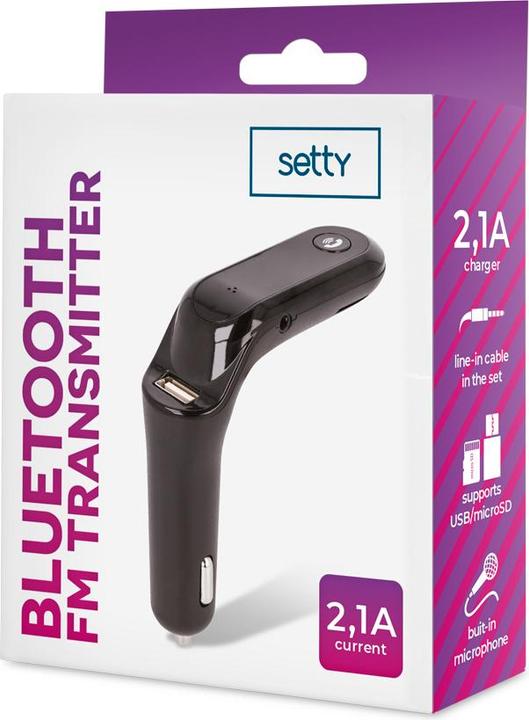 Actual product image Setty FM bluetooth transmitter TFM-02